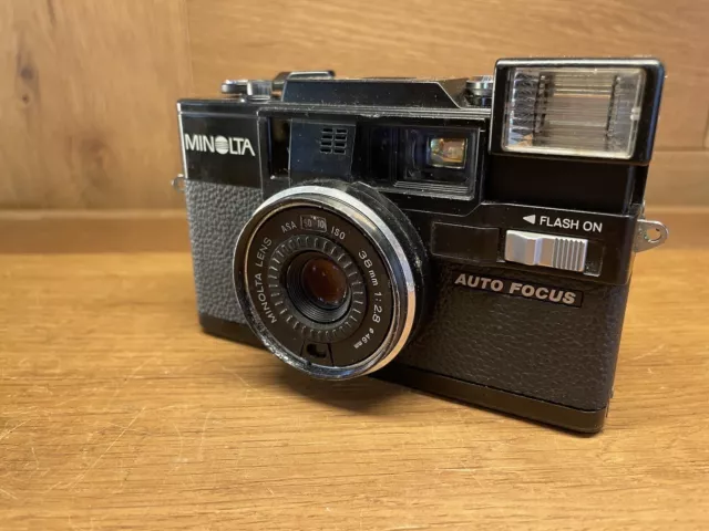 Exc+5 Minolta Hi-Matic AF-D Point & Shoot Film Camera 38mm F/2.8 From Japan