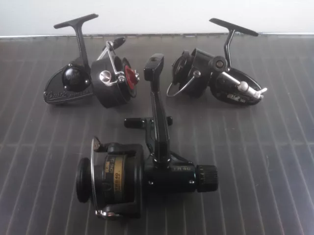 lot of 3 Reels DAM Berlin West Quick Finessa, Garcia Mitchell 300, Silstar FR 40