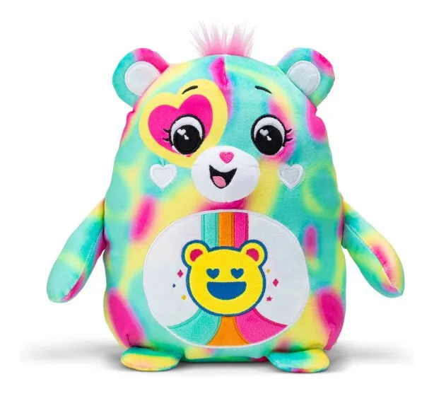 Care Bears Good Vibes Bear 25cm Squishes Collectable 4+ , Basic Fun 22721