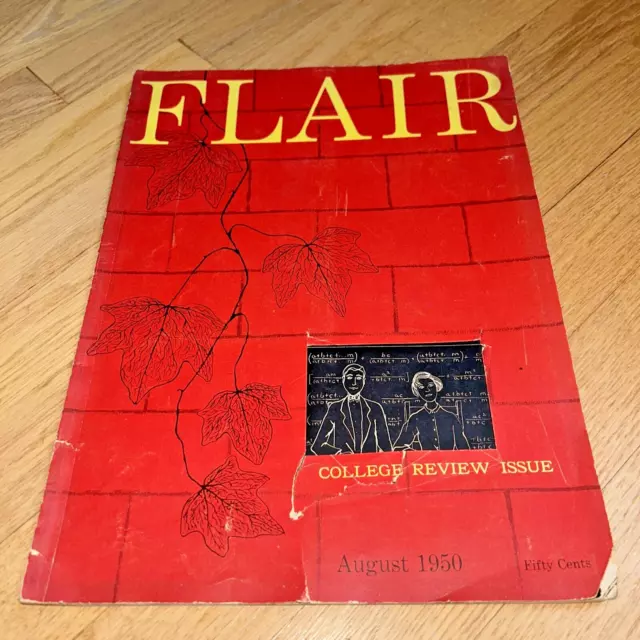 Aug 1950 FLAIR Magazine COLLEGE REVIEW ISSUE Harvard Lampoon Insert FLEUR COWLES