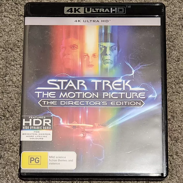 4K Ultra Hd - Star Trek: The Motion Picture - Director's - Like New - Free Post!