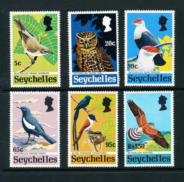 Seychelles - 1972 Rari Birds - SG 308-313 Set non montato nuovo nuovo di zecca