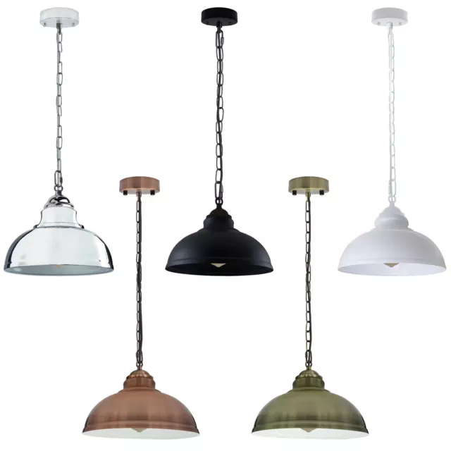 Lustre suspendu industriel rétro vintage Suspension en métal pour plafonnier