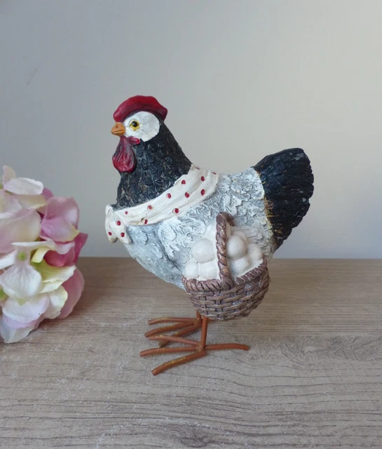 Décoration En Céramique En Forme De Poule - Accessoires De Jardin