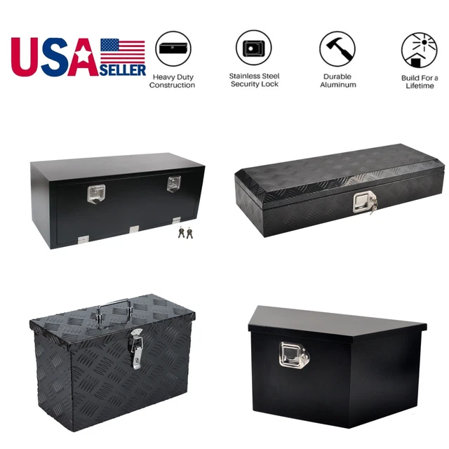MULTISIZES STEEL UNDERBODY Truck Tool Box Trailer Flatbed Storage w