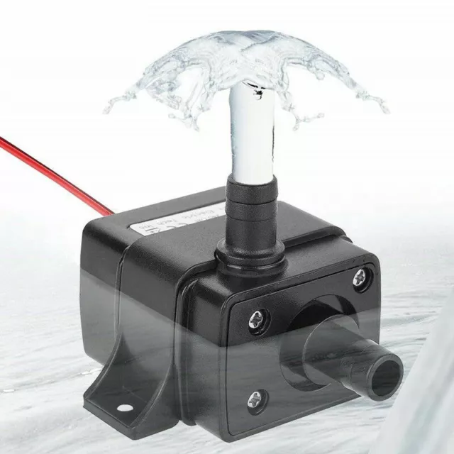 Mini DC 12V 3M 240L/H Brushless Motor Submersible Water Pump Quiet