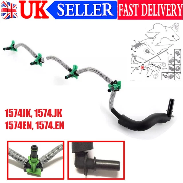 FUEL INJECTOR LEAK Off Return Pipe For Peugeot Citroen 1.4,1.6HDI 1574 ...