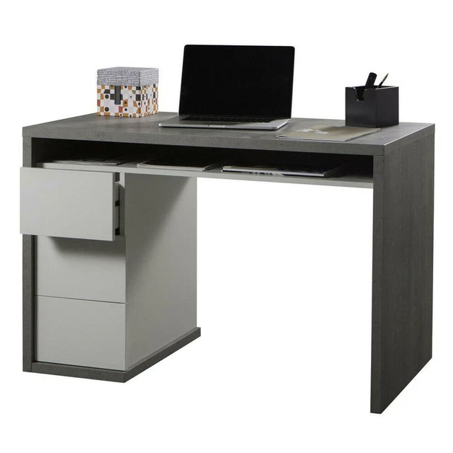 SCRIVANIA CON CASSETTI In Legno Cemento Da Ufficio E Stanzetta 110