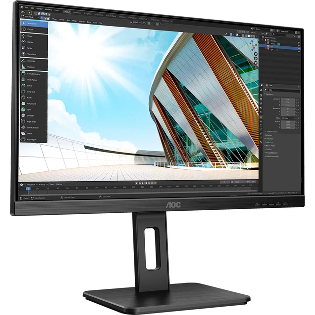 AOC U27P2CA, LED-Monitor, 69 cm (27 Zoll), UHD, schwarz