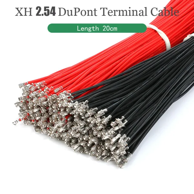 Dupont 2.54mm Terminal Cord Single And Double Crimp Connector Cable Jumper 20cm