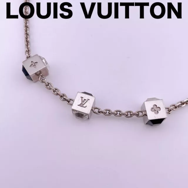 LOUIS VUITTON M66927 Collier Gamble Necklace Silver 925