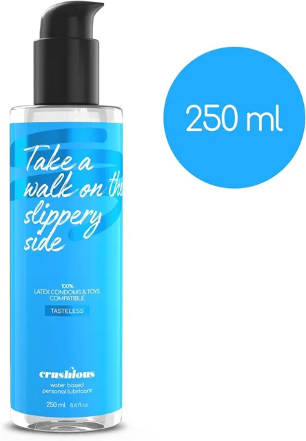 Gel lubricante sexual 250 ml base agua,no mancha,no pega,efecto larga duración