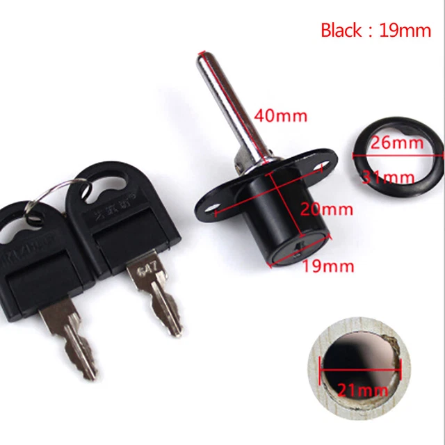Zinc Alloy Computer Desk Cabinet Mailbox Drawer Cupboard Cam Lock with Keys