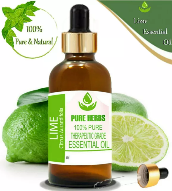 Pure Herbs Lime 100% Pure & Natural Citrus aurantiifolia Essential Oil