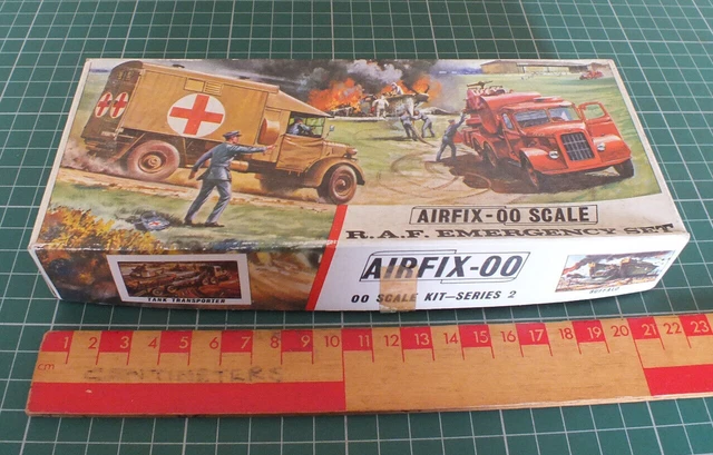 VINTAGE AIRFIX 00 Scale Raf Emergency Set Empty Box Only Artwork £12.00 ...