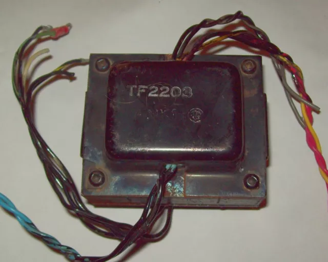 Recovered Ex Monitor Transformer TF2203, Pri 115v, 115v, Sec 24v, 8v-0-8v, 15v