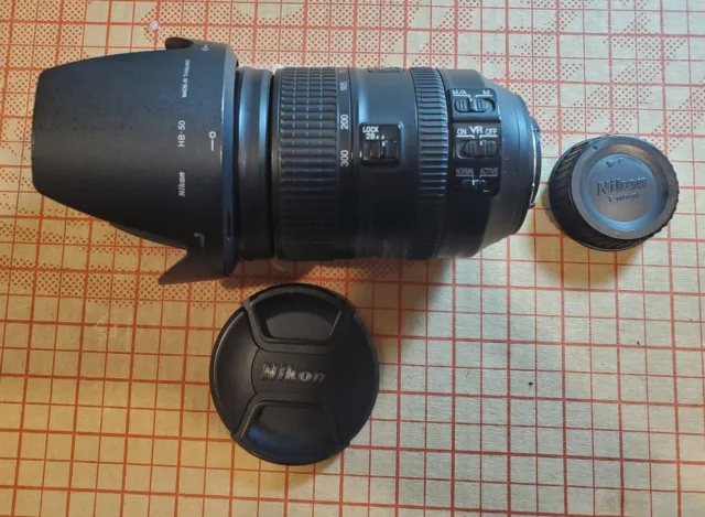 Nikon AF-S FX NIKKOR 28-300mm F/3.5-5.6G ED VR SWM WORKS GREAT VG PLEASE READ!
