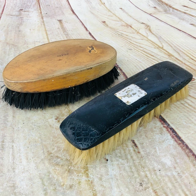 vtg brushes wood handled