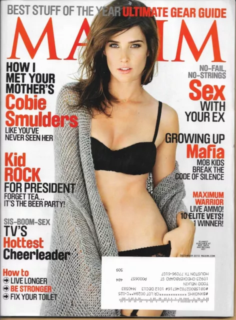 Maxim December 2010 - Cobie Smulders & Kid Rock for President-Complete Magazine