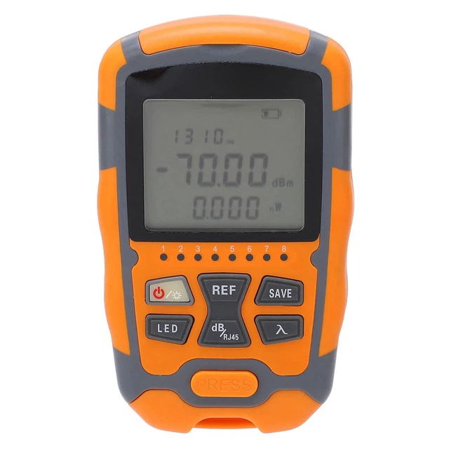 Mini Optical Power Meter Portable Optical Fiber Cable Tester Multimeter With LED