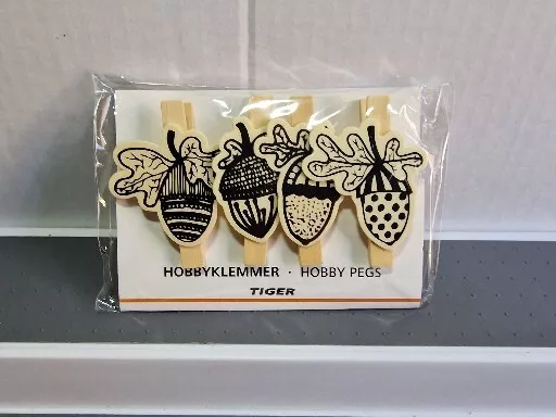 HobbyKlemmer Hobby Handwerk Notizbrett Stifte Tiger 4 Stifte pro Packung