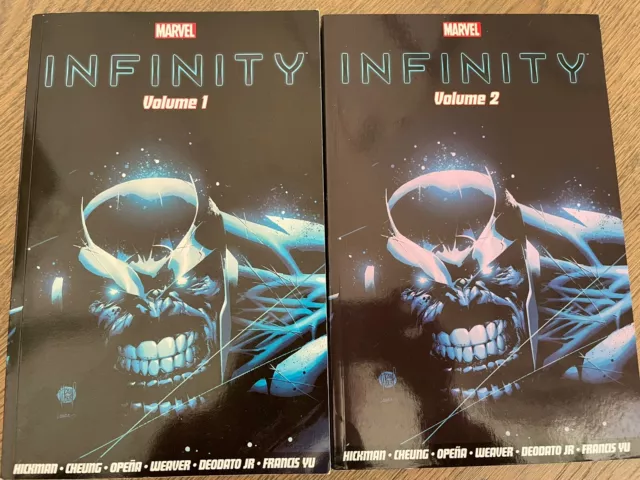 Marvel Avengers Infinity Complete Saga Volume 1 and 2 by Jonathan Hickman TPB