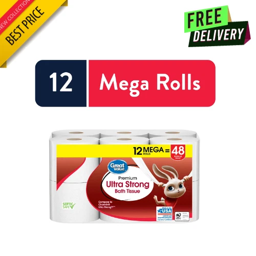GREAT VALUE ULTRA Strong Toilet Paper, 12 Mega Rolls 47.03 PicClick