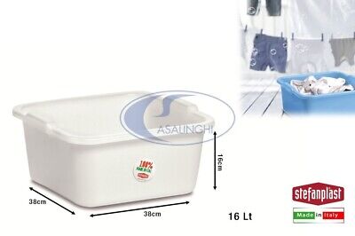 Stefanplast BACINELLA Rettangolare CM.45X35X18h LT.17 Verde Piatti BUCATO 