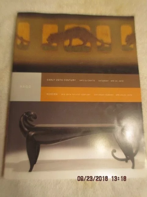 Rago 20th Century Modern / Arts & Crafts Auction Catalog Book April 24 2010