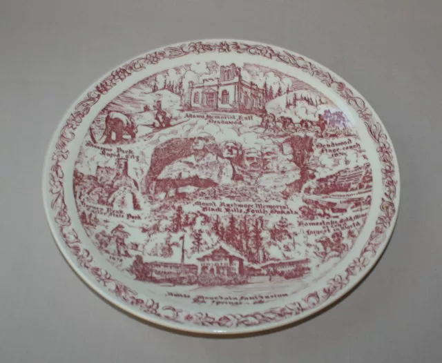 Mt. Rushmore Memorial South Dakota Collector Plate Vernon Kilns