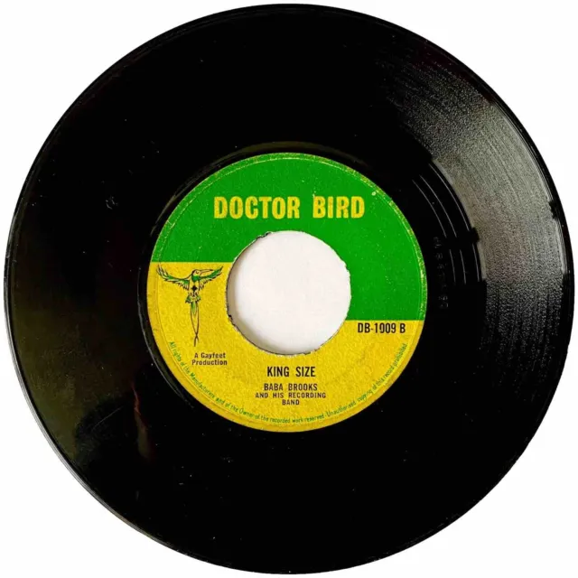 Baba Brooks - King Size - Doctor Bird - 1966 - Ska - 7” Vinyl - G+