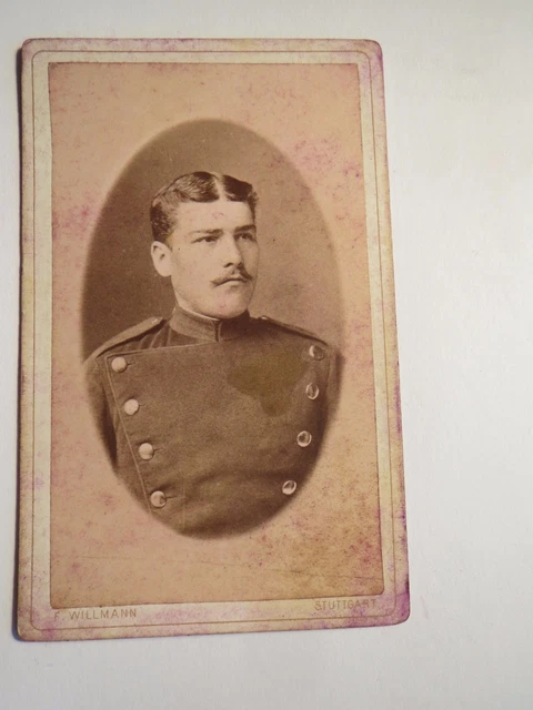 Stuttgart - Soldat in Uniform - Portrait - wohl IR 125 / CDV