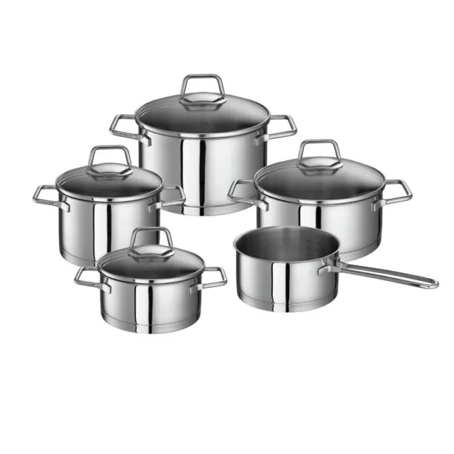 Schulte-Ufer Maxi-Set Wega Kochtopfset Edelstahl 18 10 5-tlg. Set 1046