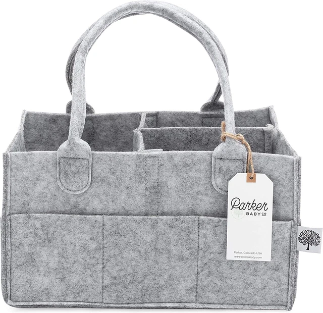 Diaper Caddy - Nursery Storage Bin and Car Organizer for Diapers and Baby wipes