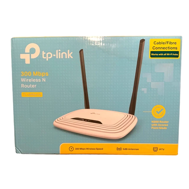 TP-LINK TL-WR841N WIRELESS-N300 Router - White - Boxed £7.99 - PicClick UK
