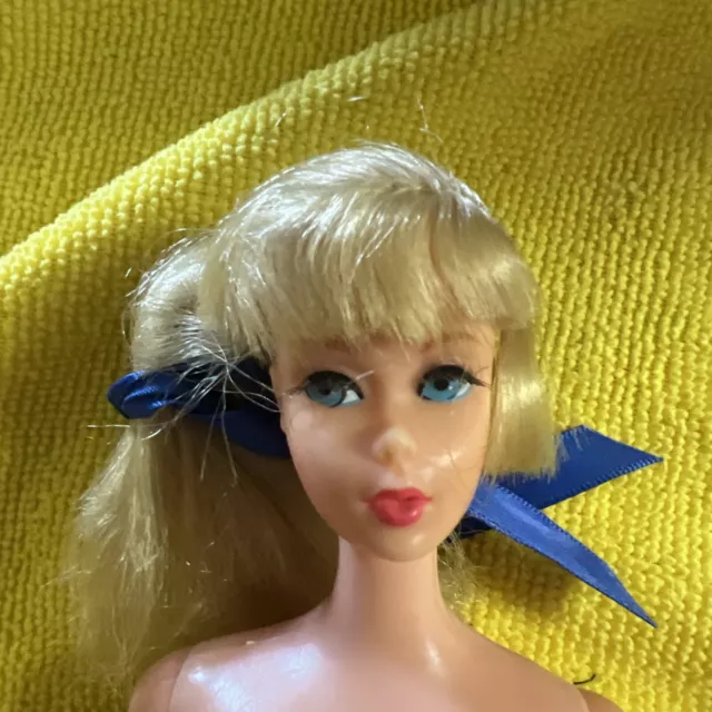 1968 Barbie  Twist n Turn Live Action Nude Titian Long Lashes Japan. Vintage.