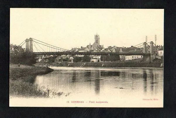 CPA Dormans - Bridge Suspendu