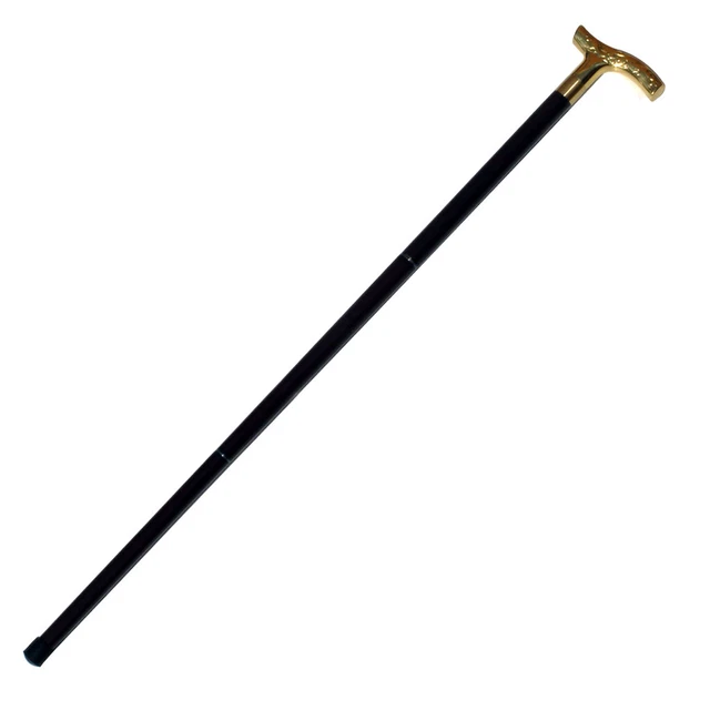 SOLID BRASS vintage VICTORIAN WALKING STICK CANE canes