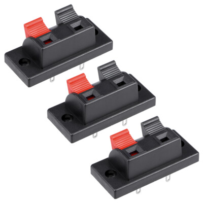16pc 2 Mode ressort Jack F Connect Bloc Bornier haut-parleur 