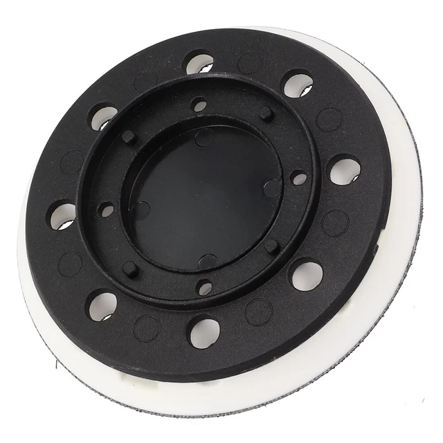 Almohadilla de lijado almohadilla de soporte 1 ud. 125 mm plástico + repuesto de PU bucles cortos gancho