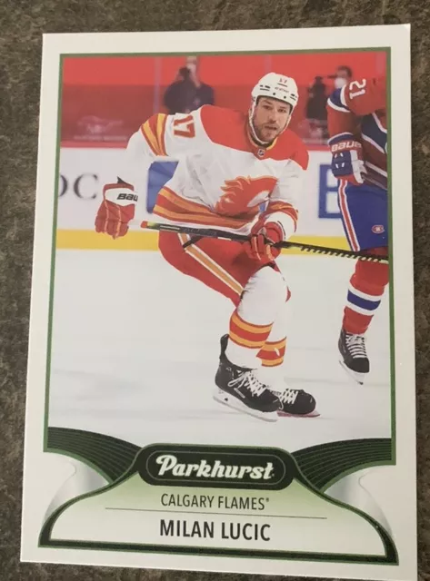 2021-22 UD Parkhurst Hockey BASE CARDS #58 Milan Lucic Calgary Flames nhl