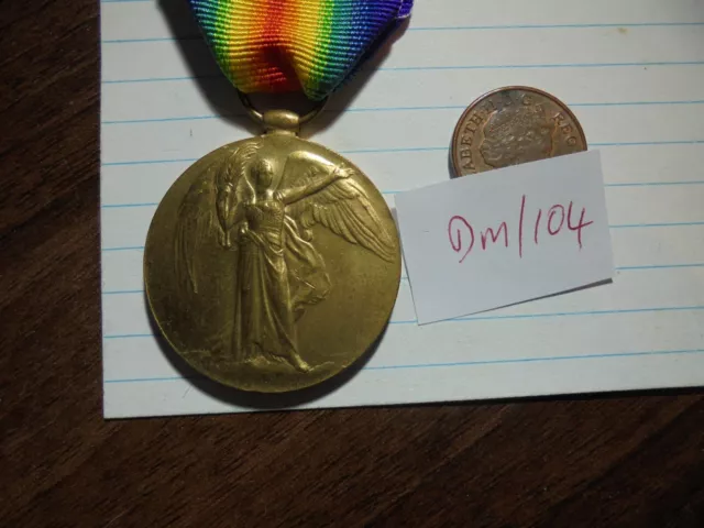 WW1 Victory Medal - Pte -Scottish Rifles     (DM/104)