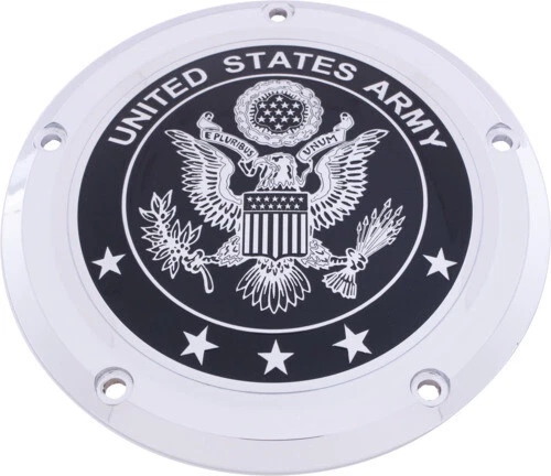 Black Army Derby Cover Custom Engraving ARM02-12BG