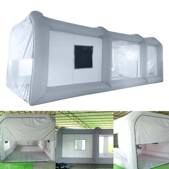 23 * 9.8 * 8.2ft Portable Mobile Inflatable Car Spray Paint Booth Custom Tent U✈