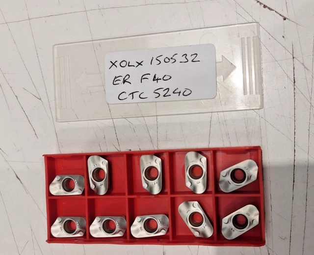 10x XOLX 150532 ER F40 CTC5240 CERATIZIT CARBIDE INSERTS NEW IN BOX