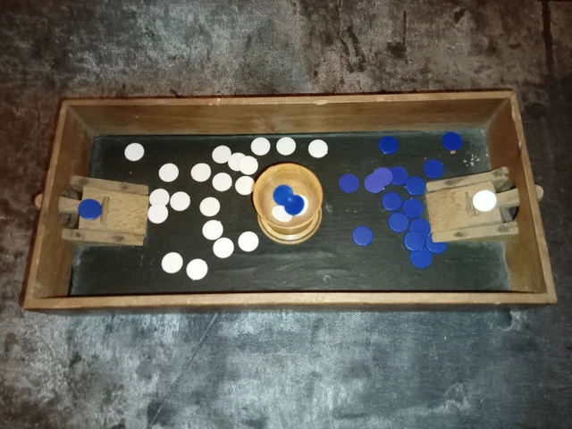 boite d'origine très ancien jeu de diabolo LE GRACIEUX métal