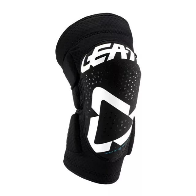 Neu Youth Leatt KNEE GUARD 3DF 5.0 WEISS/SCHWARZ Junior Motocross Enduro ATV