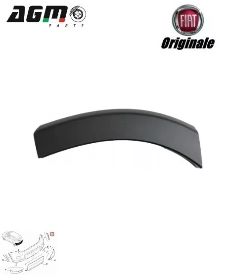 Modanatura Laterale Dx Paraurti Posteriore Originale Fiat Panda 2012 51881122