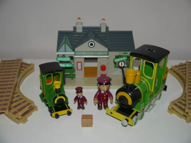 Postman Pat Bundle SDS Greendale Train Station Track Large & Medium Rocket _KK19