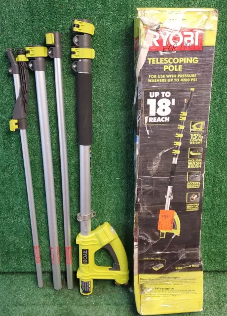 RYOBI Pressure Washer Extension Wand 18 ft. Telescoping Pole- RY31EP26 FOR PARTS